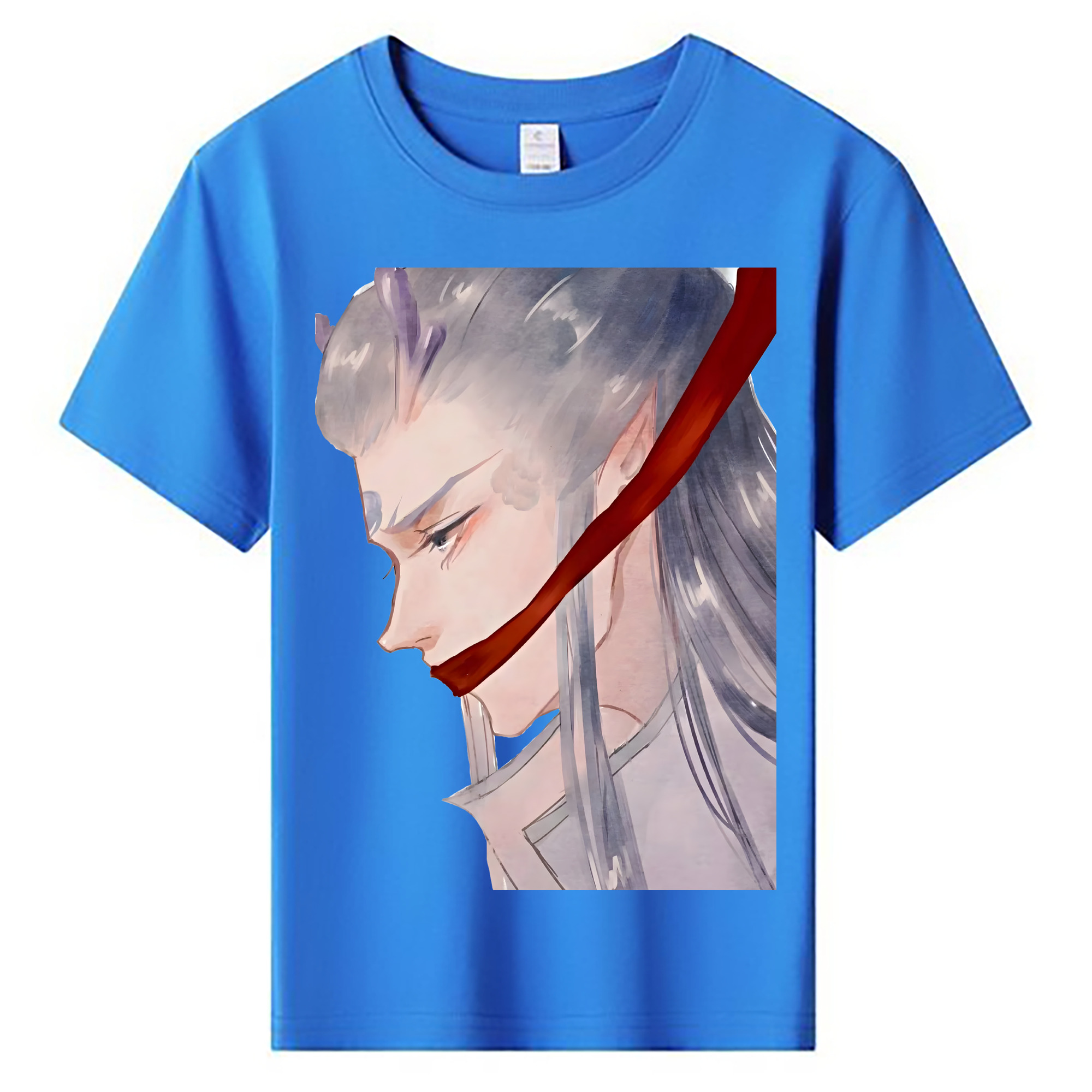 （画像用） Ne Zha 2 ナタ 魔童の大暴れ 綿100％キッズTシャツ（フロントプリント）